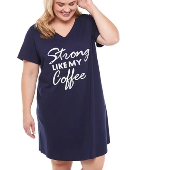 Sonoma Other - Sonoma Strong Like My Coffee Pajama Sleep Shirt 2X